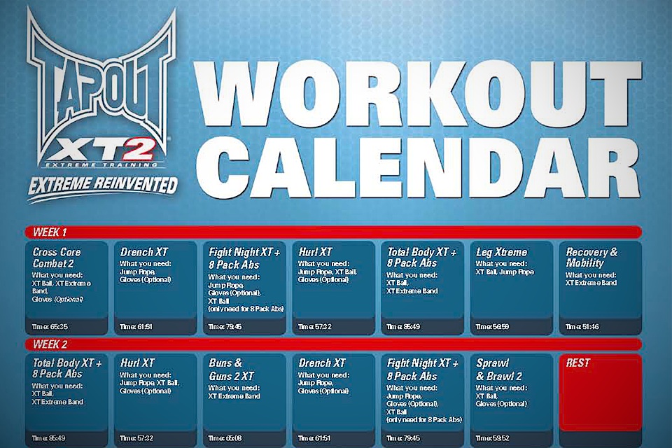 Tapout Xt Calendar Customize And Print