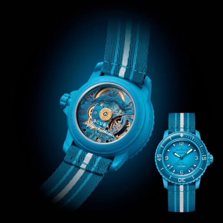 Blancpain X Swatch Fifty Fathoms Blue Lagoon Watch: A Bold Dive into Modern Style